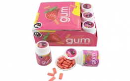 strawberry chewing gum