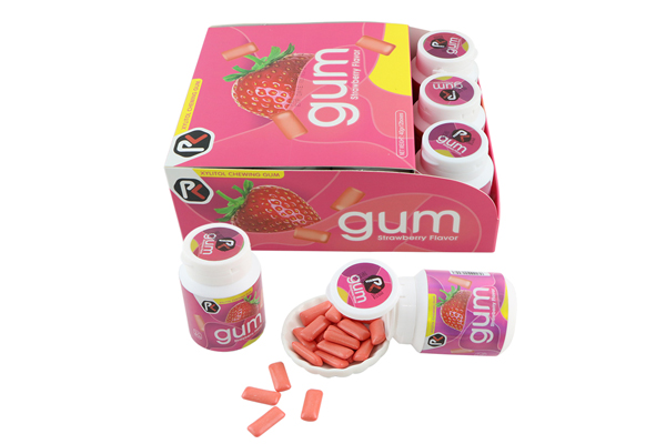 strawberry chewing gum